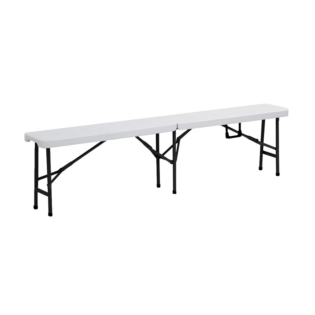 Bancs pliants en deux de 183cm blancs