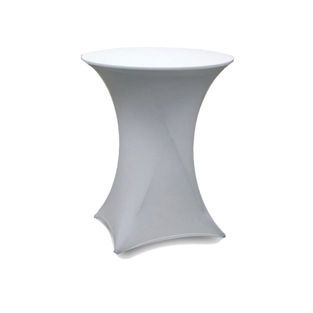 Housse pour table haute mange-debout Blanc