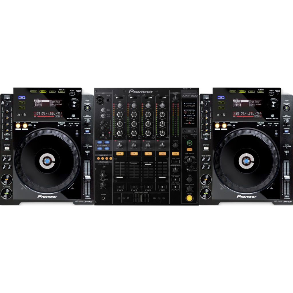 Régie Pioneer DJM800 + 2 CDJ900