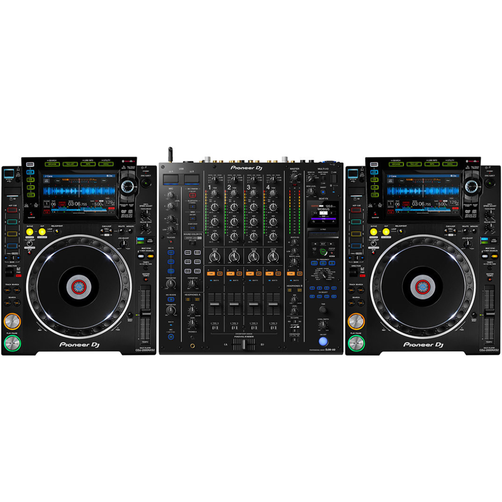 Régie Pioneer DJM-A9 + 2 CDJ2000nxs2