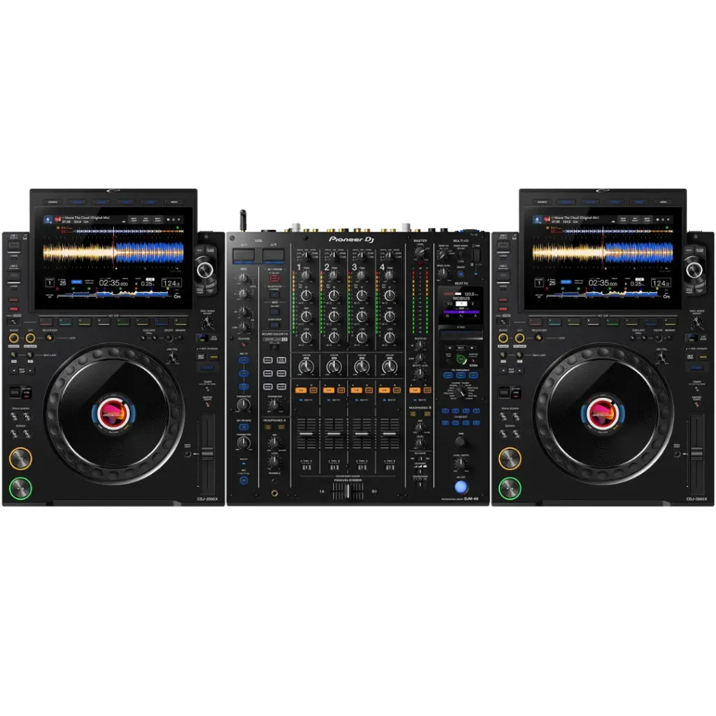 Régie Pioneer DJM-A9 + 2 CDJ3000x