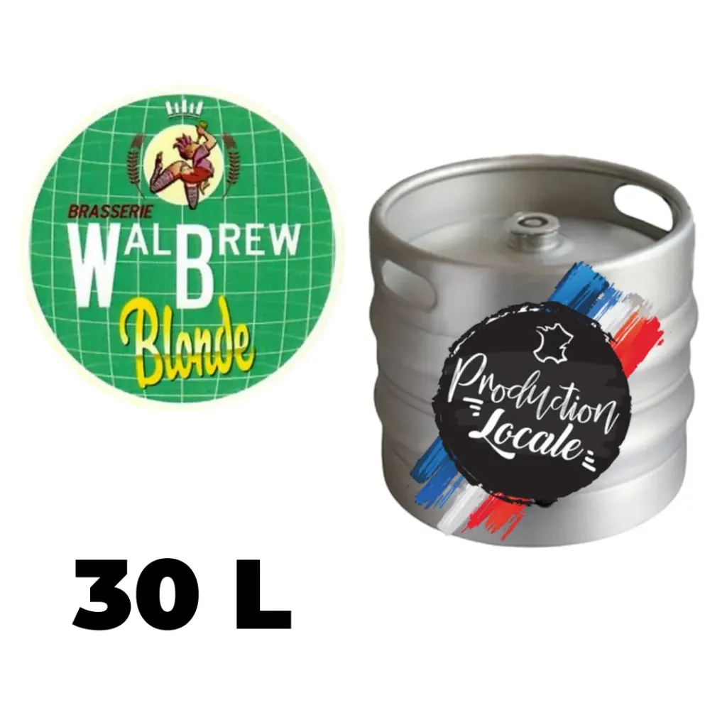 Bière blonde Walbrew - alc. 6% Vol. 30L
