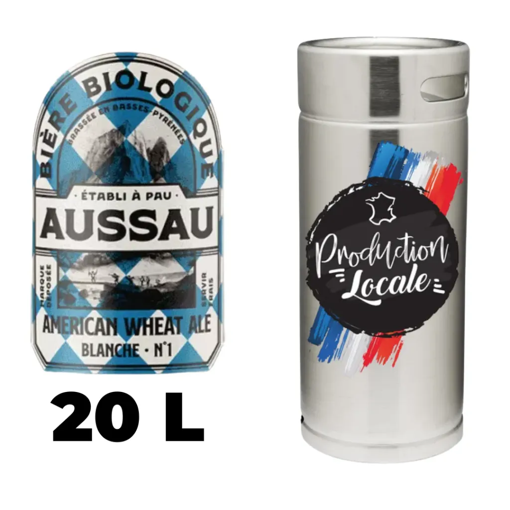 Bière blanche Aussau - alc. 5% Vol.20L