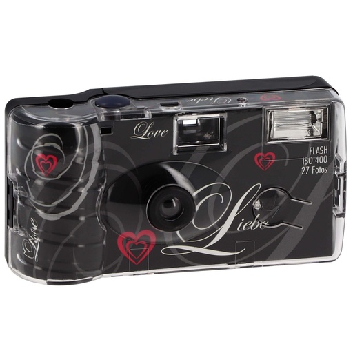 Appareil photo jetable Love Noir