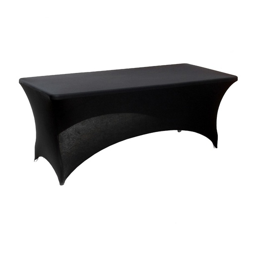 Housse pour table rectangulaire 183cm Noir