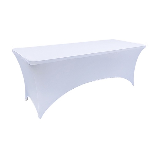 Housse pour table rectangulaire 183cm Blanc