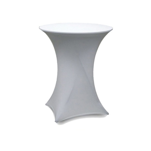 Housse pour table haute mange-debout Blanc