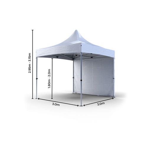 Barnum pliant 3x3m blanc