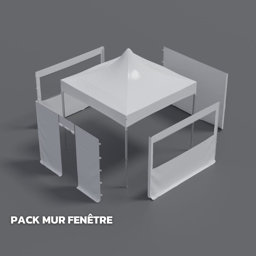 Pack mur fenêtre pour Barnum 3x3m