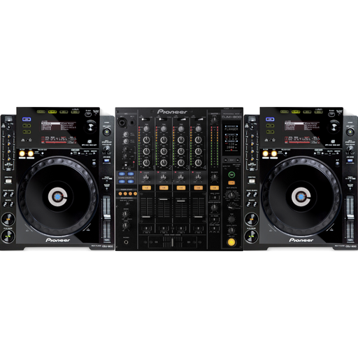 Régie Pioneer DJM800 + 2 CDJ900